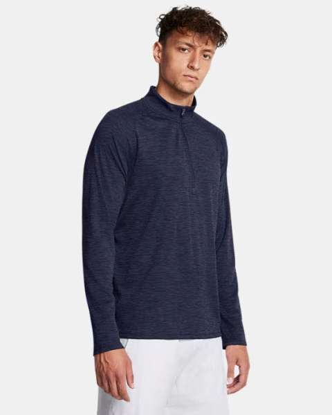 UA Tech Textured 1/2 Zip-BLU - Bild 1