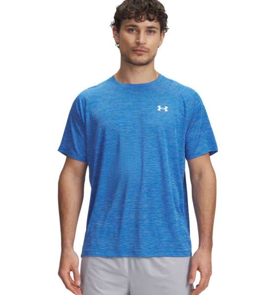 UA Tech Textured SS-BLU - Bild 1