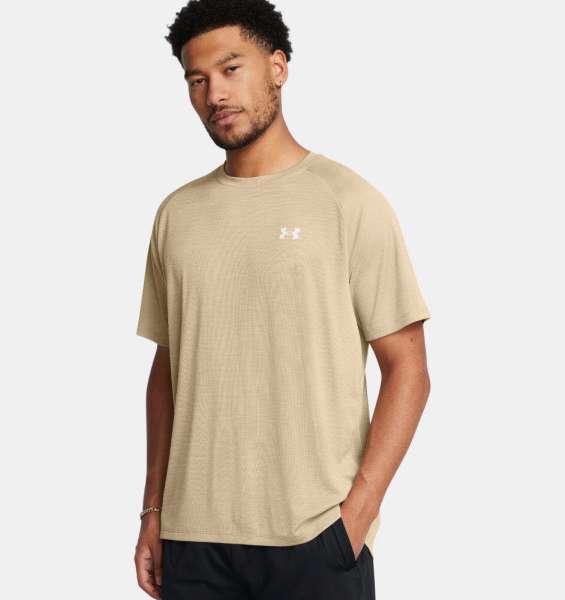 UA Tech Textured SS-BRN - Bild 1