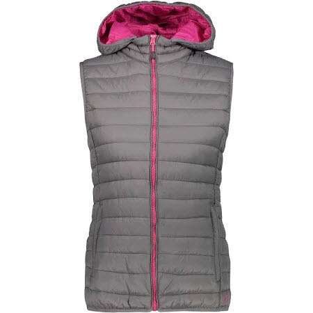 WOMAN VEST ZIP HOOD