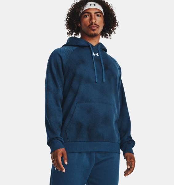 UA Rival Fleece Printed HD-BLU - Bild 1
