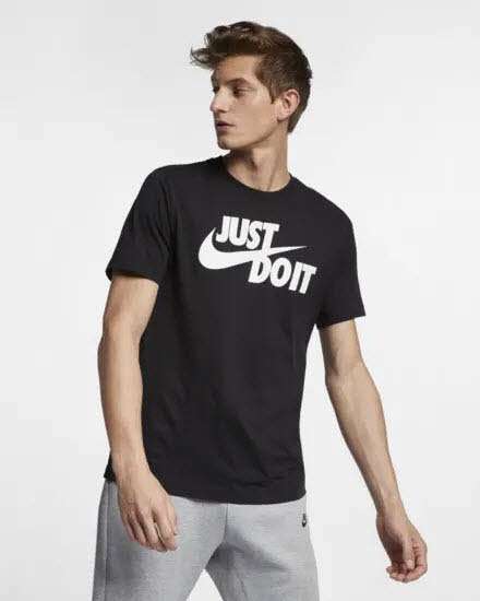 M NSW TEE JUST DO IT SWOOSH,BLACK/W - Bild 1