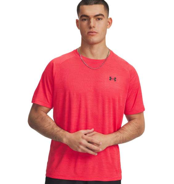 UA Tech Textured SS-RED - Bild 1