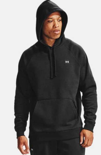 NOS UA Rival Fleece Hoodie,Black/On - Bild 1