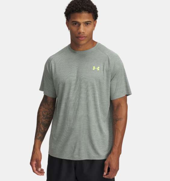 UA Tech Textured SS-GRN - Bild 1