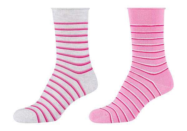 Women ca-soft organic striped Ankle